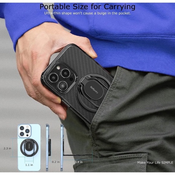 Magnetic Phone Finger Ring Holder with Magsafe - Picture 8 of 15